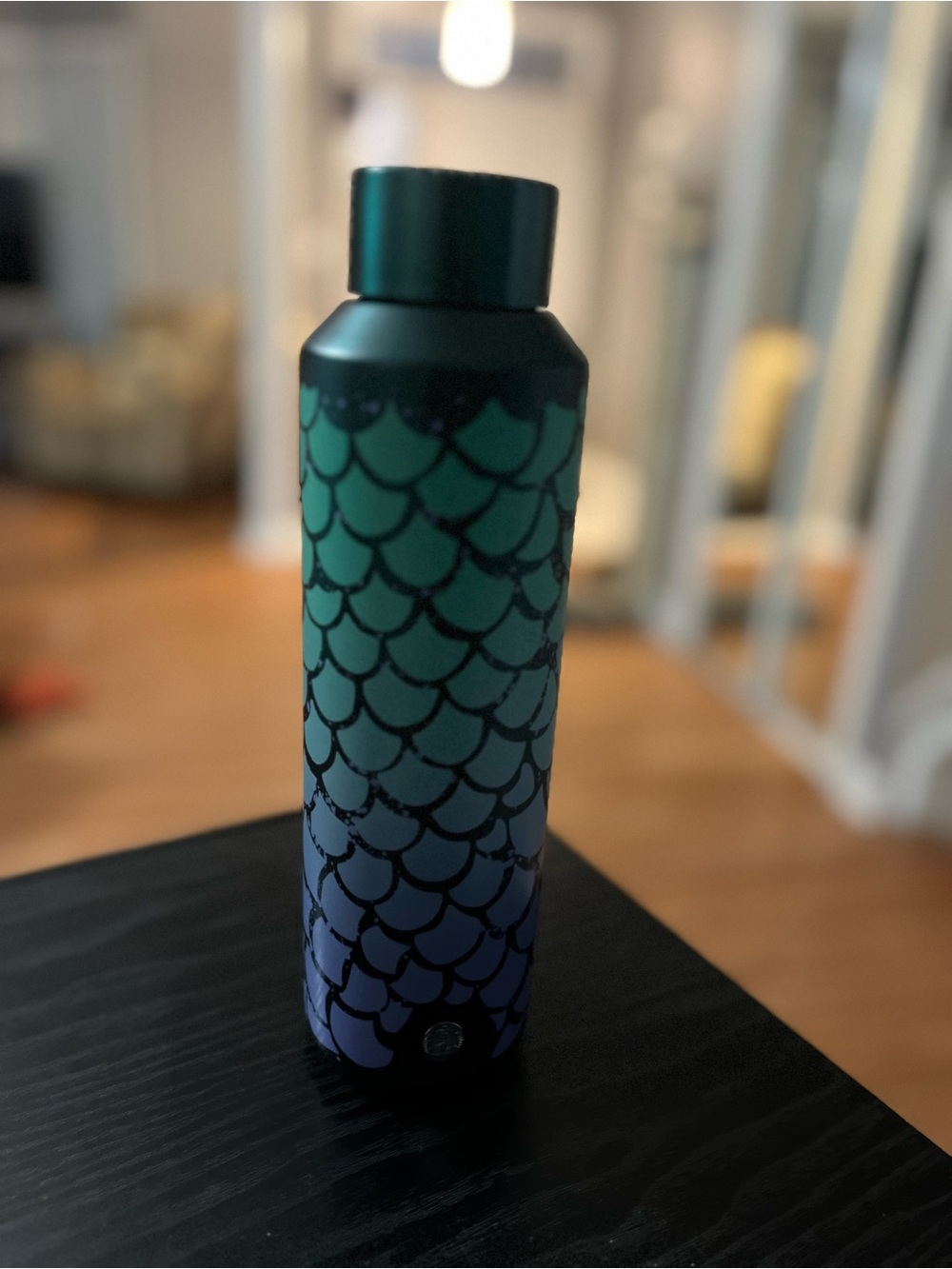 Starbucks Insulated Mermaid-Scale Water Bottle - Green/Blue